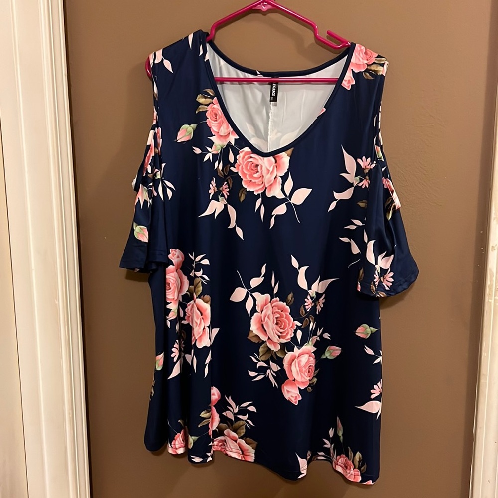 3X Cold Shoulder Women’s Tunic